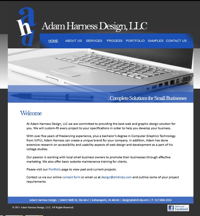 2011 harness design website screenshot