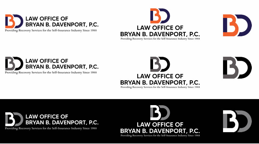 law office of bryan davenport logo redesign