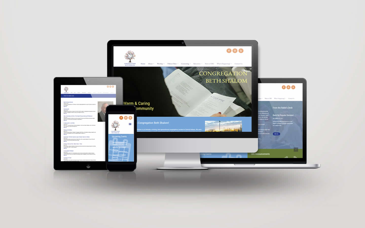 Congregation Beth Shalom responsive website design
