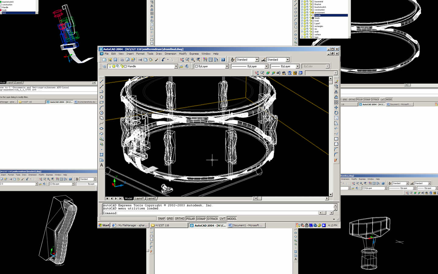 autocad rendering screenshots graphic design