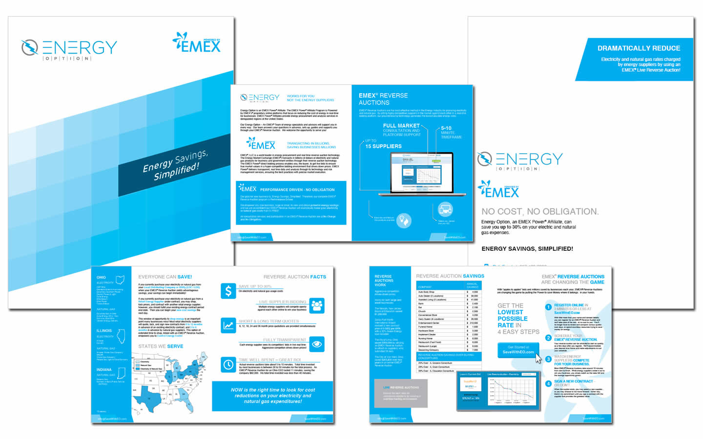Energy option brochure design
