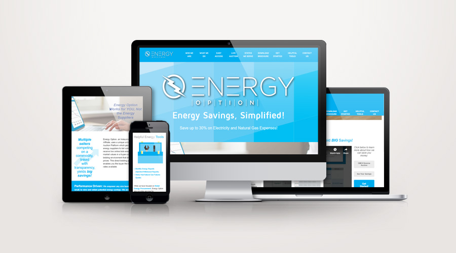 Energy option wordpress website design